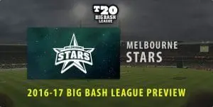 Melbourne Stars Big Bash League 2016-17