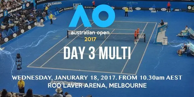 Australian Open Day 3 betting