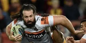Wests Tigers captain Aaron Woods