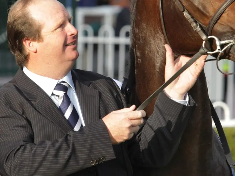 Rebel Dane and trainer Gary Portelli