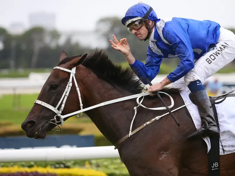 Jockey Hugh Bowman on Winx