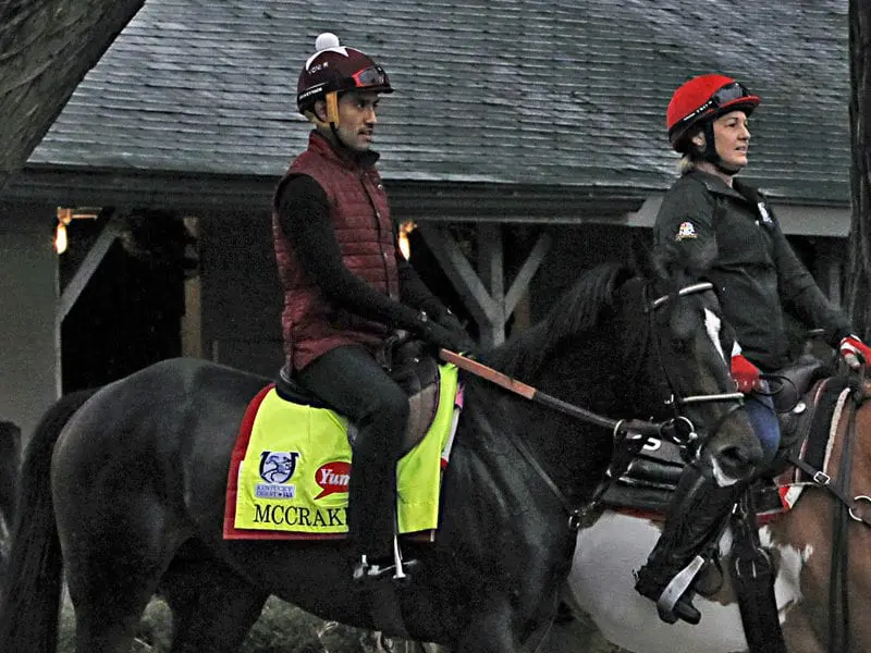 Kentucky Derby entrant McCracken, left