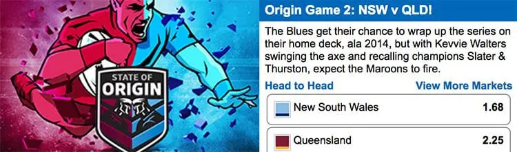 Sportsbet Origin 2 Sportsbet Origin 2