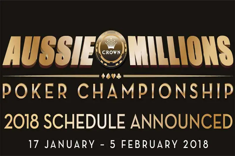 Aussie Millions 2018 schedule