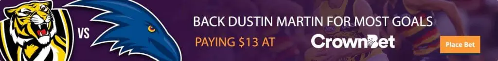 Dustin Martin betting odds grand final
