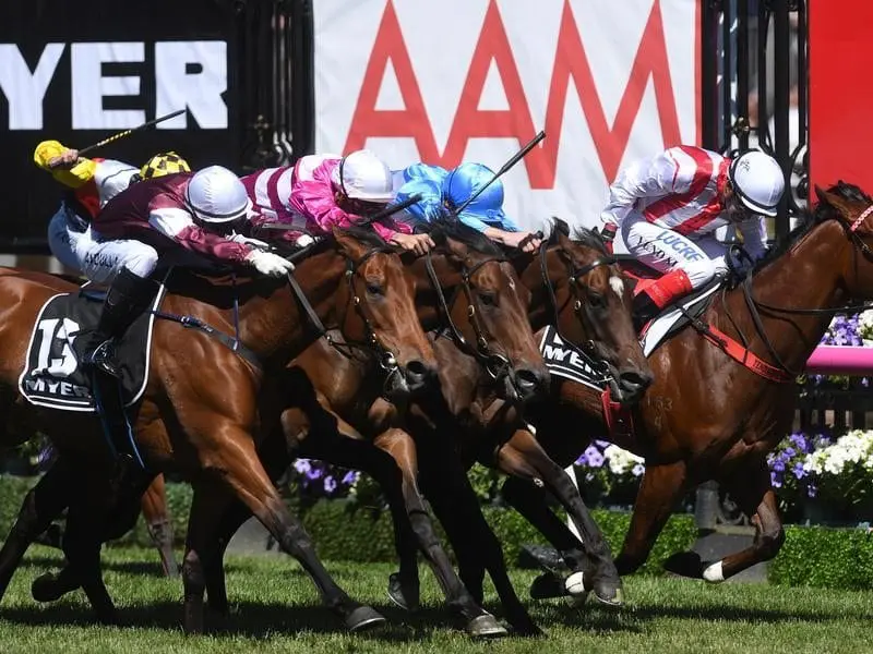 Shoals wins the Myer Classic at Flemington.