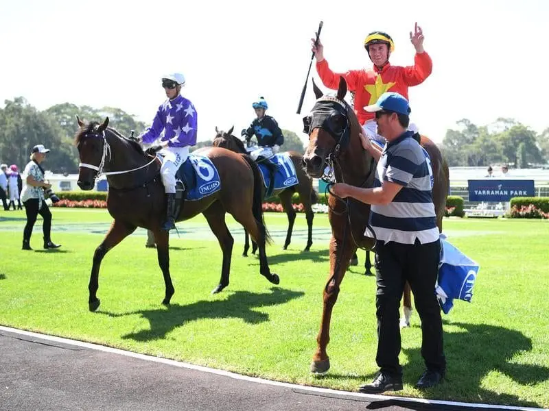 The Enzo after winning the Inglis Classic.