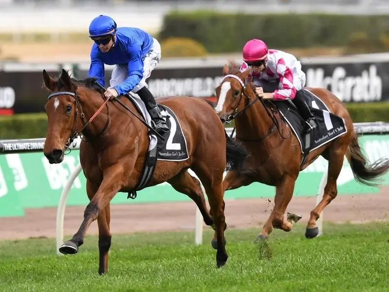 Flight Stakes winner Alizee will be given her chance at 2000 metres in the G1 Vinery Stud Stakes. alizee