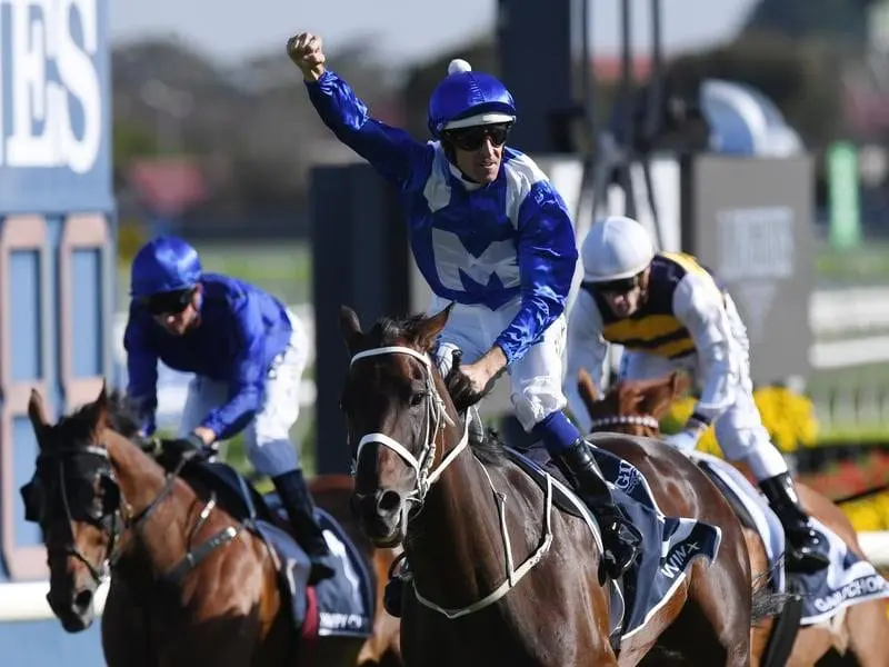 Jockey Hugh Bowman on Winx gestures.