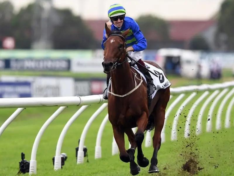 Jockey Hugh Bowman riding Jameka