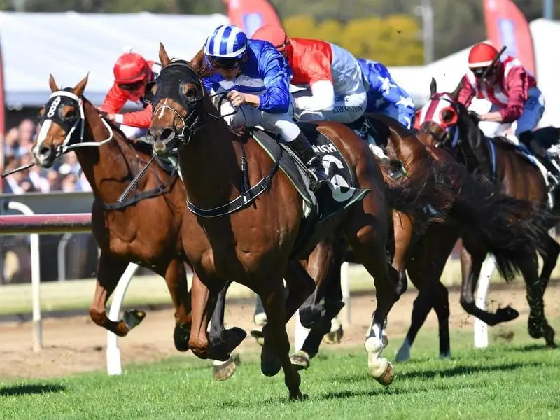 Matthew McGillivray rides Fit For Purpose to win race 1 at Ipswich