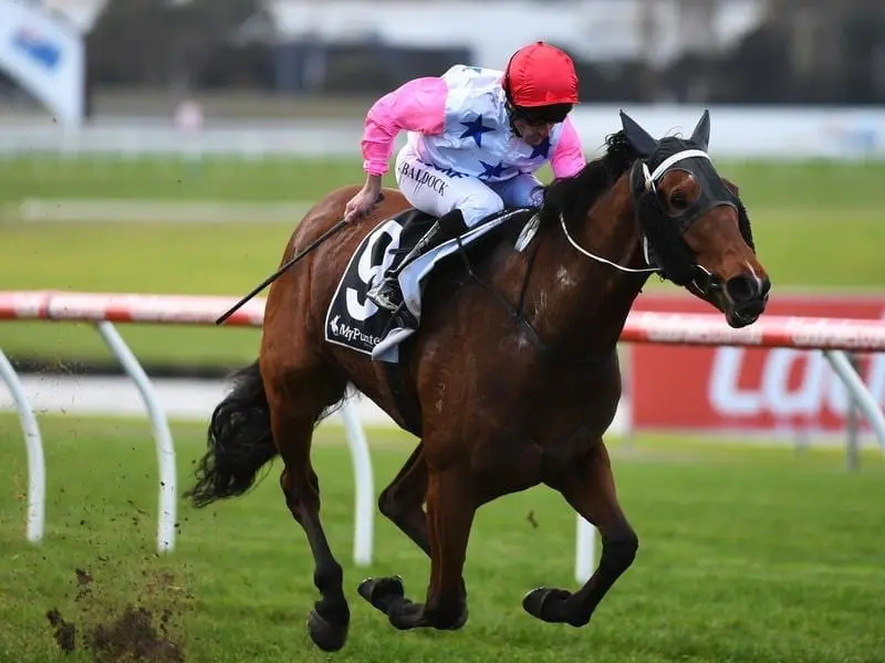 Jockey Jason Baldock rides Ice Girl