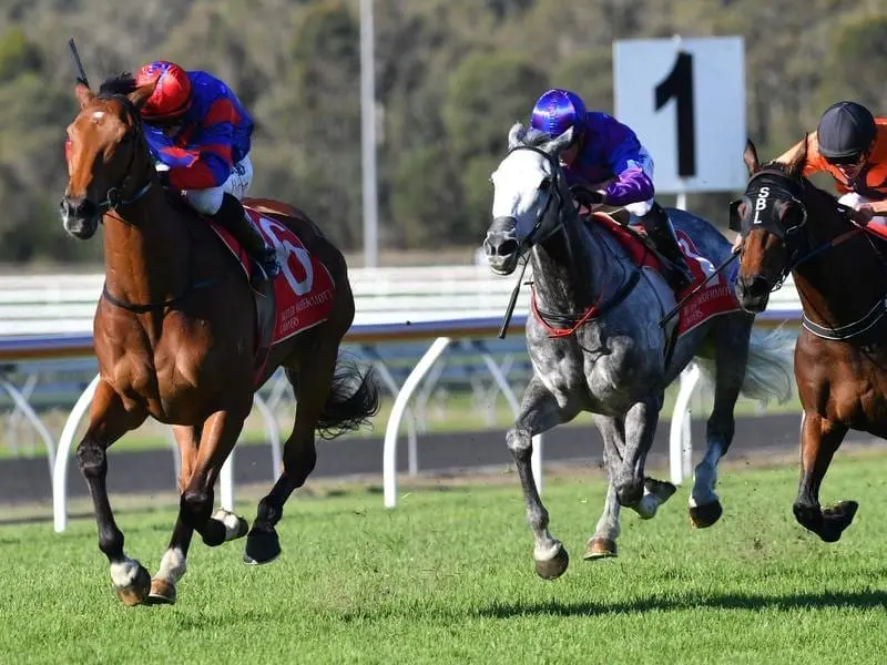 Jim Byrne rides Plot Twist to win the Queen's Cup