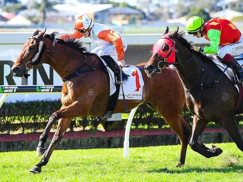 Jackson Murphy rides Sabkhat to victory in race 5 at Doomben