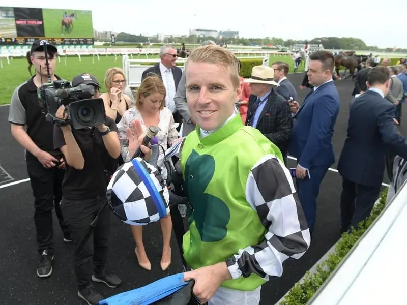 Jockey Tommy Berry has teamed up with trainer Chris Waller to win the City Tattersalls Club Cup. Tommy Berry.
