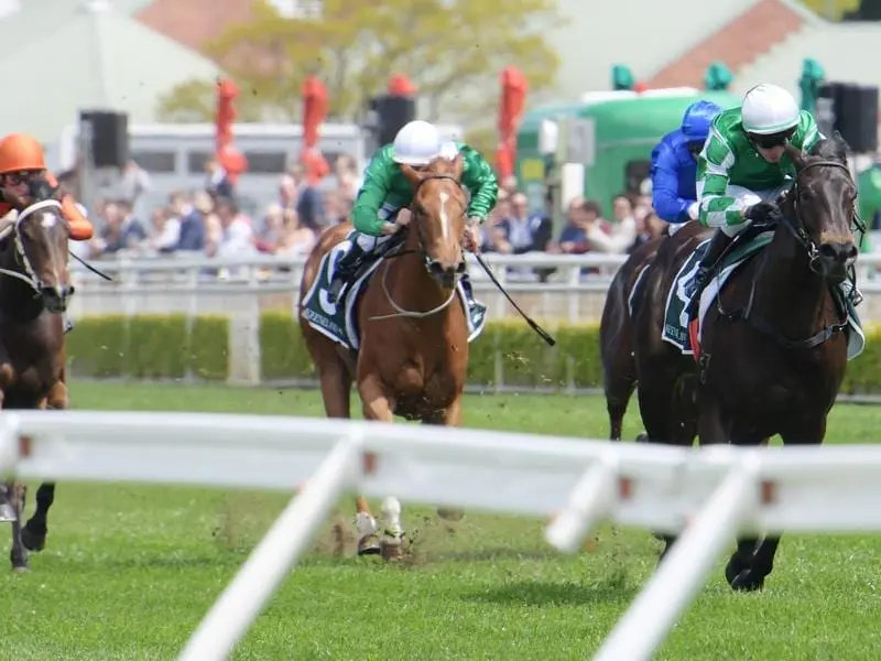 Catch Me wins the Gimcrack Stakes.