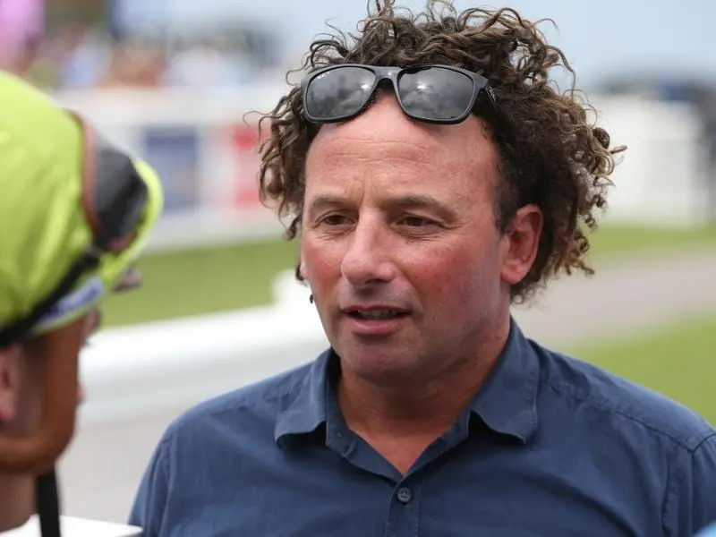 Simon Zahra and training partner Mathew Ellerton have confidence in the Flemington track. simon zahra
