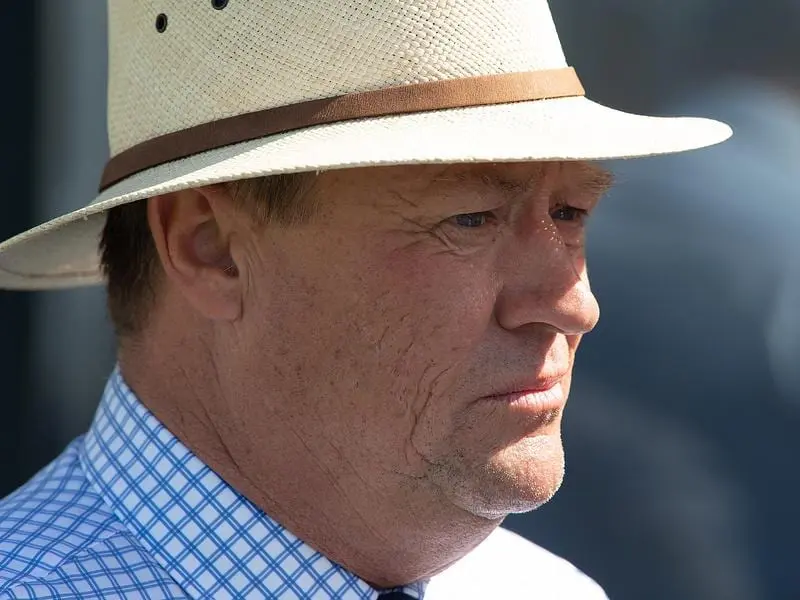 Trainer Tony McEvoy is looking to get I Am to the Blue Diamond via the Chairman's at Caulfield. tony mcevoy