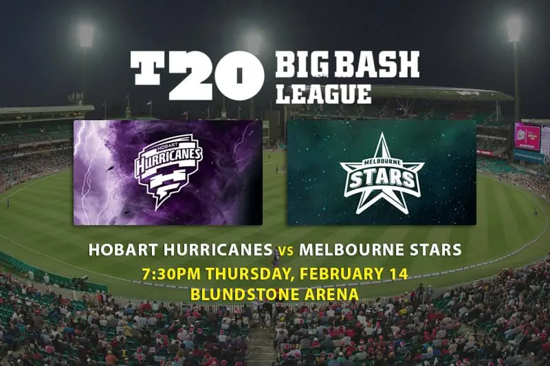 Hobart Hurricanes vs. Melbourne Stars BBL odds