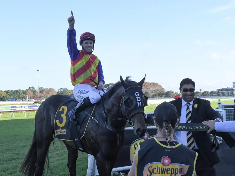 Jockey Tommy Berry returns to scale after riding Pierata to victory