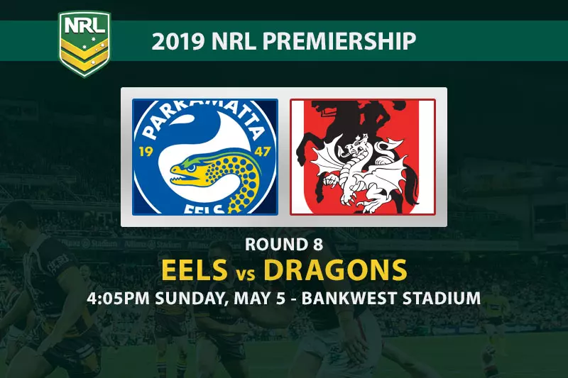 NRL 2019 Eels vs Dragons betting tips