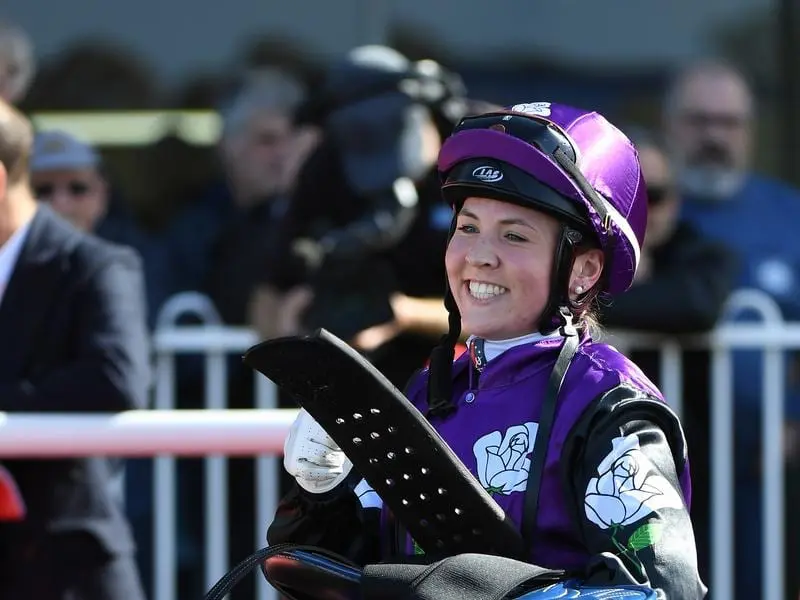 Victorian apprentice Lucinda Doodt will ride Jungle Edge in the Winter Dash at Randwick. lucinda doodt