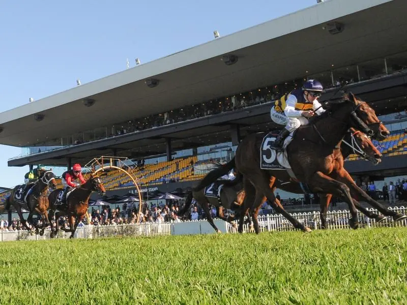 Jockey Glyn Schofield rides Azuro to victory