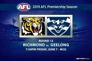 2019 AFL Round 12 Richmond vs Geelong betting tips