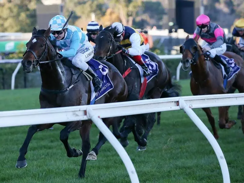 ockey Linda Meech rides Reykjavik to victory at Flemington.