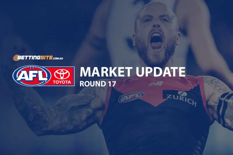 AFL Round 17 odds and betting news