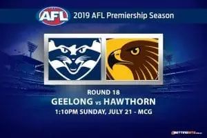 Cats vs Hawks AFL Round 18 betting preview
