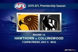 2019 AFL Hawks vs Magpies betting tips