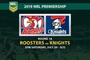 Roosters vs Knights NRL Round 18 betting preview