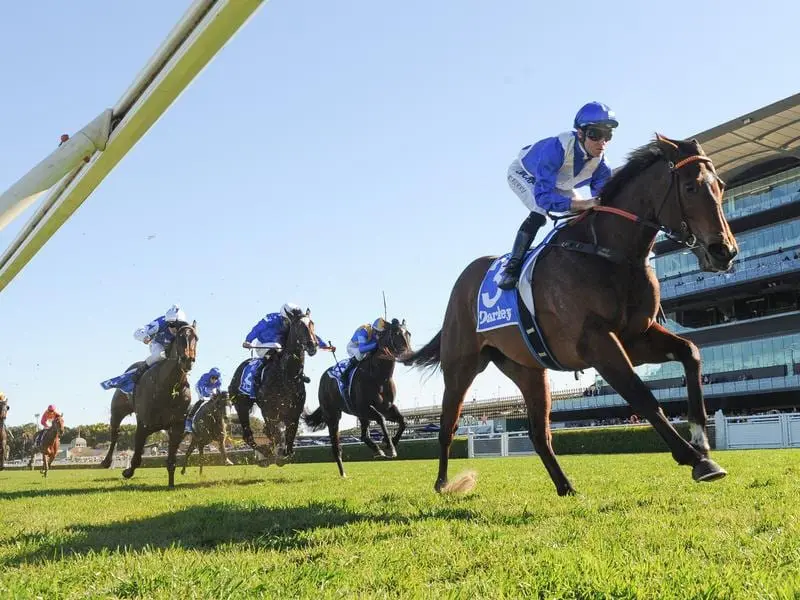 Libertini has made a successful return to racing with a clear-cut win in the Silver Shadow Stakes. Libertini wins the Silver Shadow Stakes.