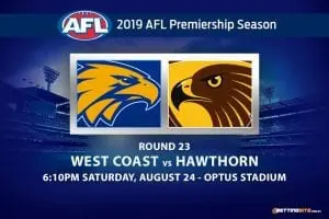 Eagles vs Hawks AFL Round 23 betting tips