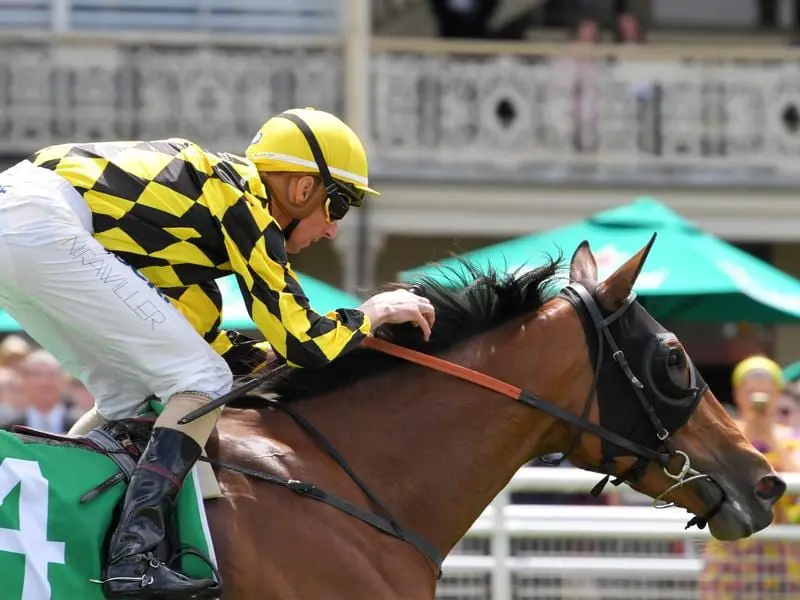 Emanuela wins the Highway Handicap at Randwick.