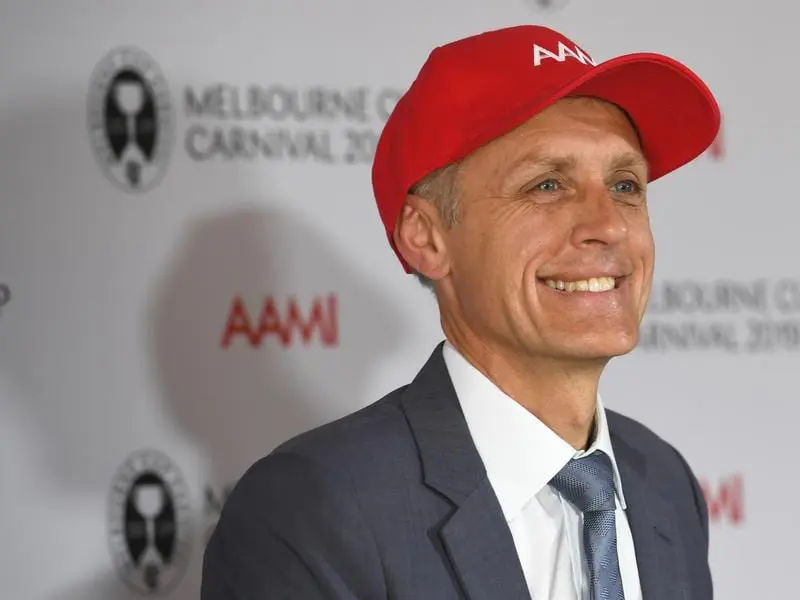 Trainer Mark Newnham heads to the Victoria Derby with confidence in the favourite Shadow Hero. mark newnham