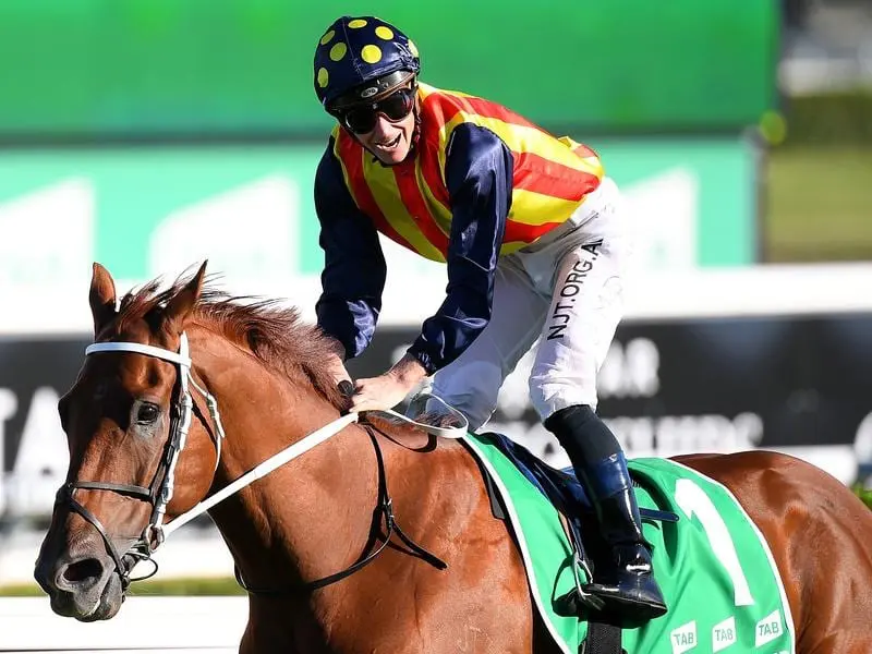 James McDonald rode Nature Strip to victory in the TJ Smith Stakes