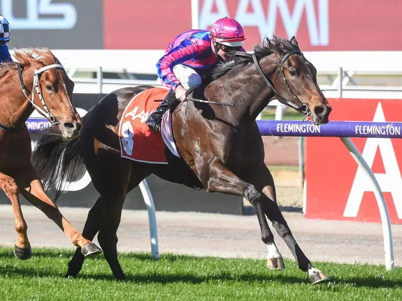 Divine Caprice wins at Flemington.