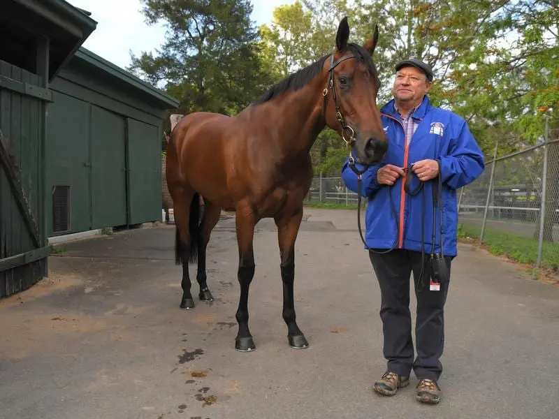 Sunlight and trainer Tony McEvoy