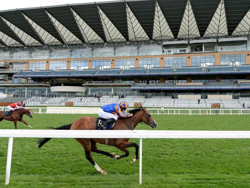 Royal Ascot winner Santiago has given trainer Aidan O'Brien his 14th Irish Derby triumph. Santiago, winning at Royal Ascot, has claimed the Irish Derby.