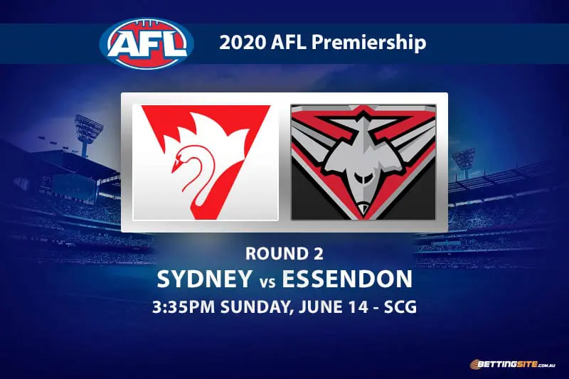 Swans vs Bombers AFL betting tips