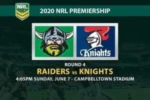 Raiders vs Knights NRL betting