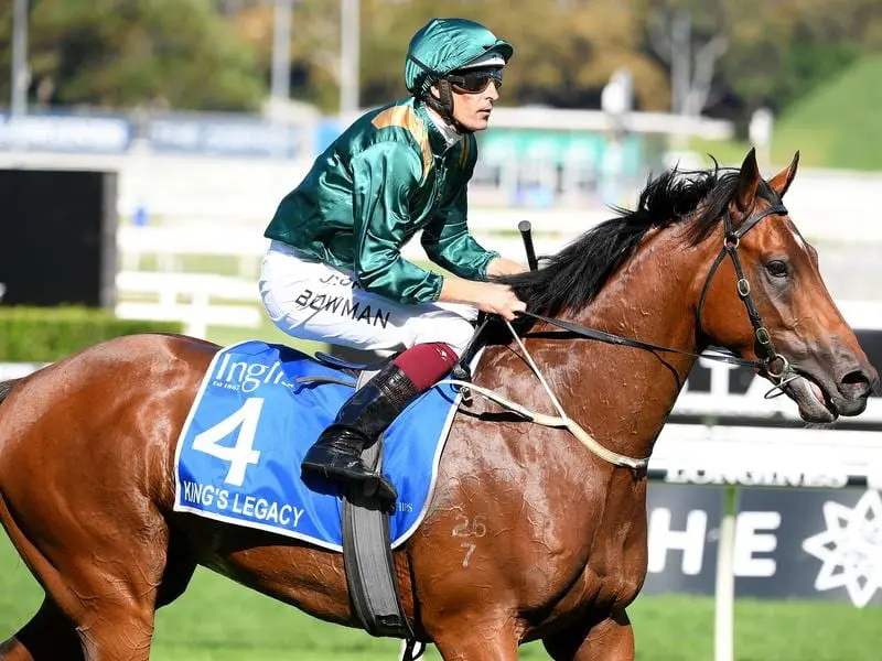King's Legacy is an early joint favourite for October's $2 million Caulfield Stakes. King's Legacy