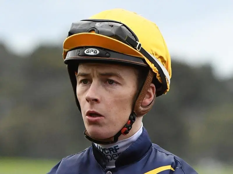 Jockey Patrick Moloney at Ladbrokes Park Lakeside in 2018