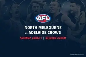 Kangaroos vs Crows AFL betting tips