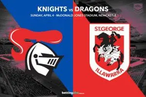 Newcastle Knights vs St George Illawarra Dragons