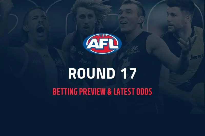 AFL Rd 17 betting odds