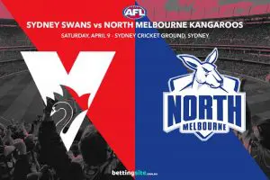 Sydney Swans v North Melbourne Kangaroos tips