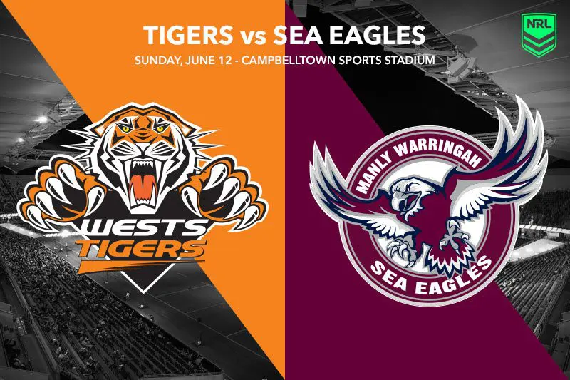 Wests Tigers vs Manly Sea Eagles